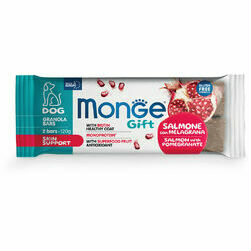 Monge Dog Gift Granola Bars Skin Support Adult Salmon with Pomegranate 120 g