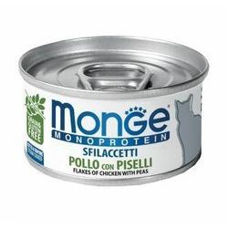 Monge Flakes Monoproteinic cat Chicken/Peas 80 g - konservi kaķiem