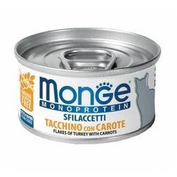 Monge Flakes Monoproteinic cat Turkey/Carrot 80 g - konservi kaķiem