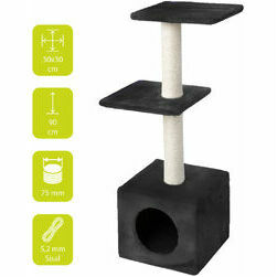 Nagu asināmais PALAZZO 30x30x90cm melns