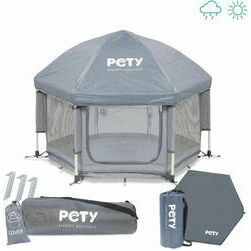 PETY mazais komplekts ar paklāju un vāku antracīta krāsā