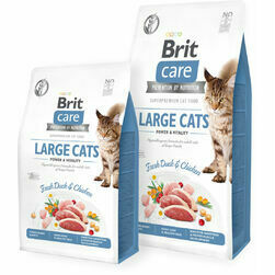 Brit Care Cat GF Large cats Power & Vitality Fresh Duck&Chicken 7 kg barība kaķiem