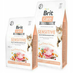 Brit Care Cat GF Sensitive Healthy Digestion&Delicate Taste Fresh Turkey&Salmon 0,4 kg