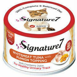 Signature 7 Whitemeat Tuna with Pumpkin 70g  - konservi kaķiem